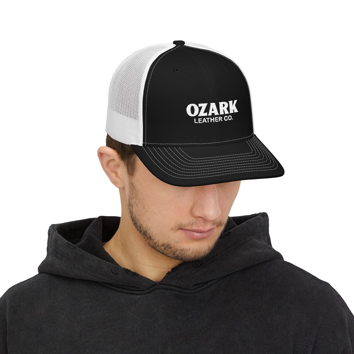 Block Logo Trucker Hat (Embroidered)