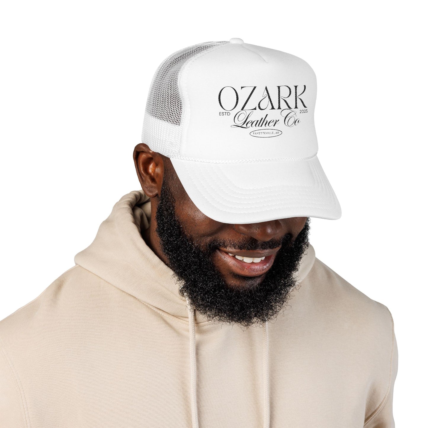 Script Logo Foam Trucker Hat - Embroidered