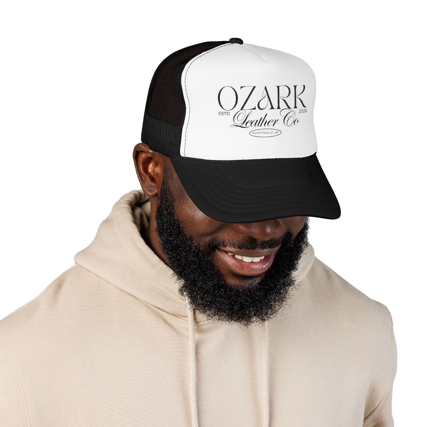 Script Logo Foam Trucker Hat - Embroidered
